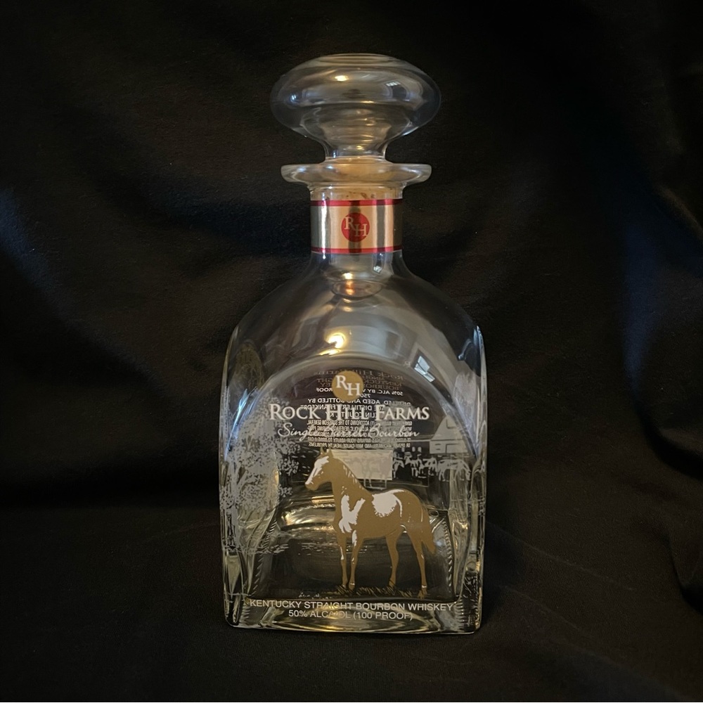 Empty Rock Hill Farms Single Barrel Bourbon Whiskey Bottle
